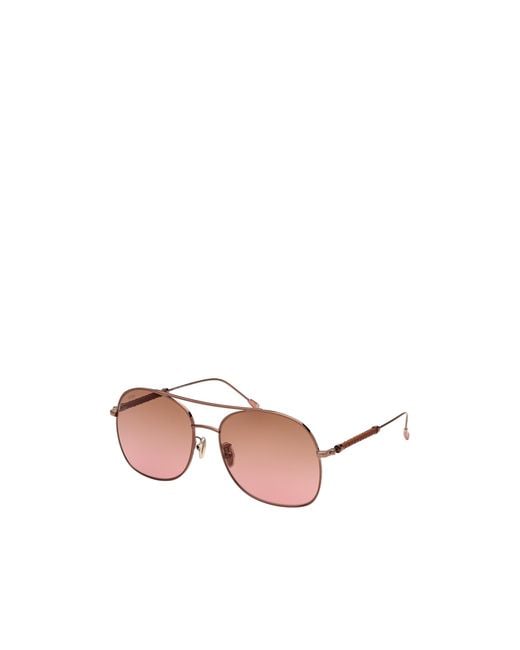 Tod's Pink Aviator Sunglasses