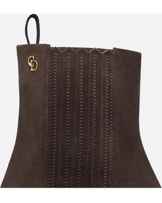 Dior Brown Wild Heeled Ankle Boot