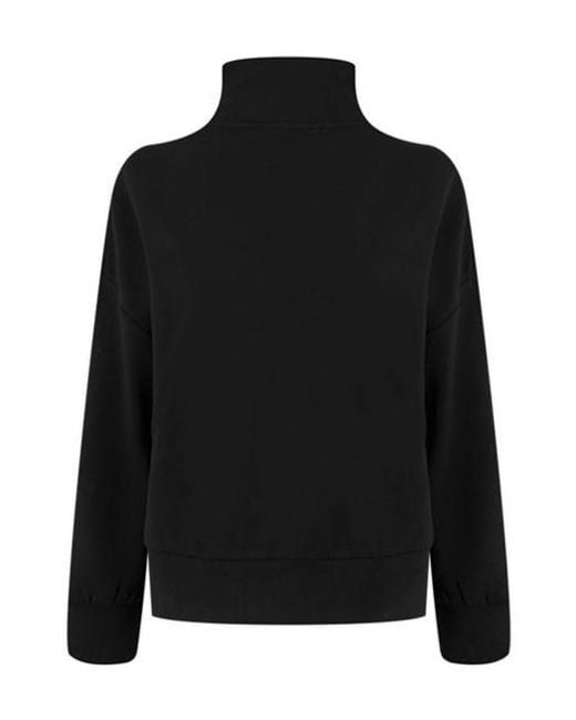 Varley Black Hawley Half Zip Sweatshirt