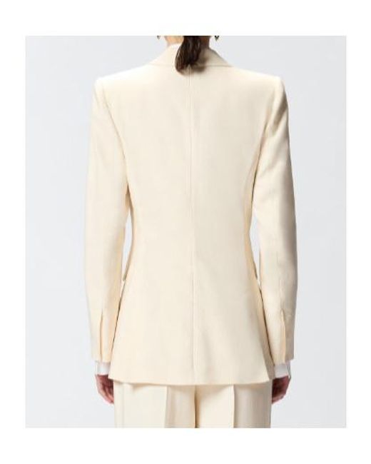 Pinko Natural Amalfi Double-Breasted Blazer