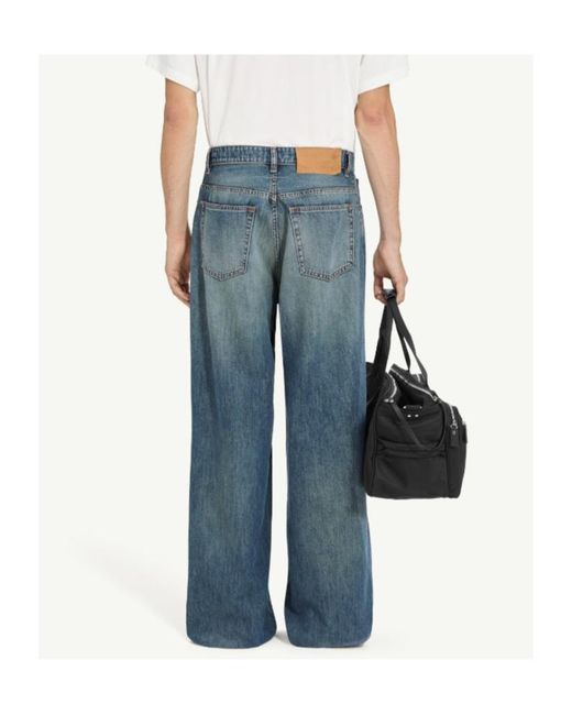 MM6 by Maison Margiela Blue Wide-Leg Jeans for men