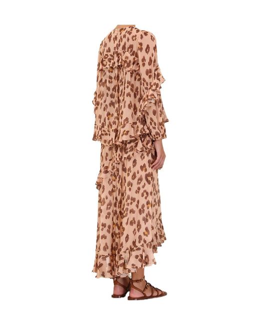 Zimmermann Natural Illuminate V-Neck Flutter Top