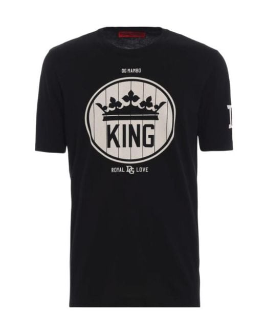 Dolce & Gabbana Black Short-Sleeved T-Shirt for men