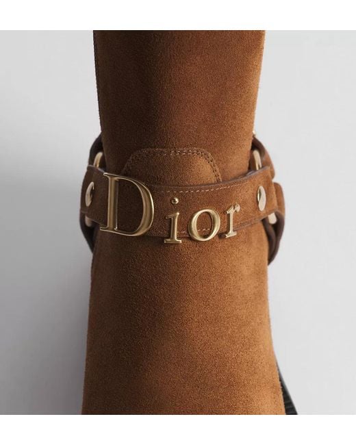 Dior Brown Bolt Ankle Boot