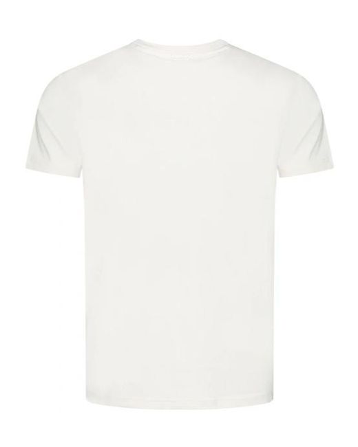 Boss White Boss Maxi Logo Patch Crewneck T-Shirt for men