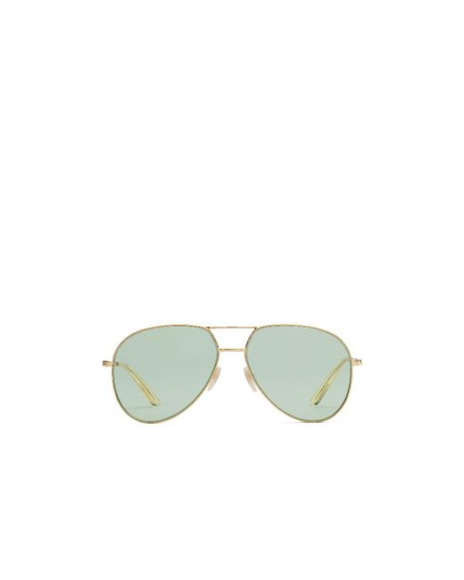 Gucci Green Eyewear Aviator Frame Sunglasses for men