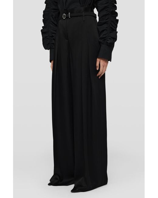 Jil Sander Black High Waist Tailored Trousers