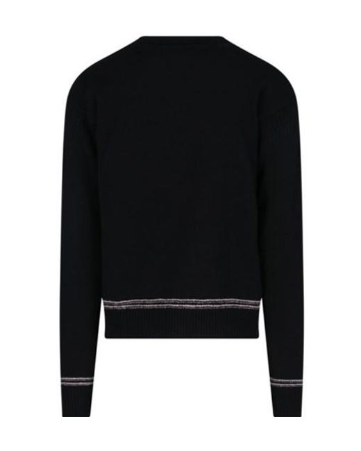 Marni Black Logo Patch Crewneck Jumper for men