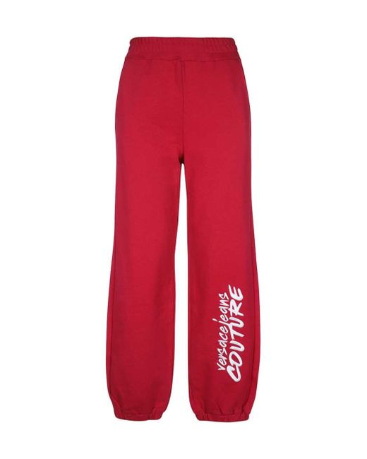 Versace Jeans Red Couture Elasticated Waistband Trackpants