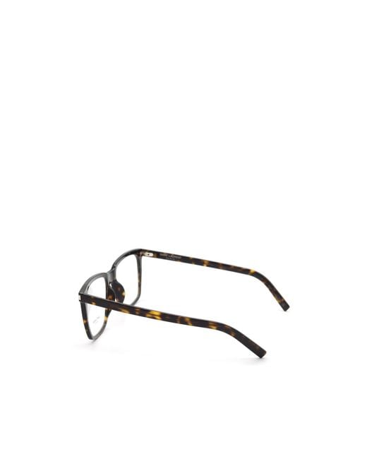 Saint Laurent White Eyewear Square-Frame Glasses