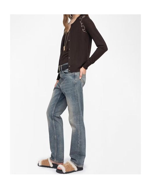 Zadig & Voltaire Black Missya Knitted Cardigan