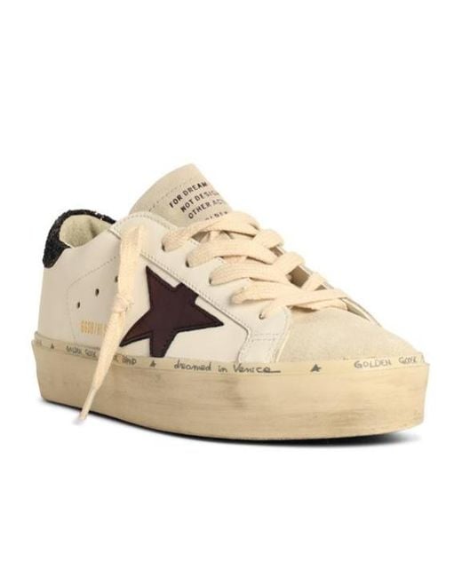 Golden Goose Deluxe Brand Natural Hi Star Low-Top Sneakers