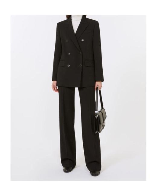 Max Mara Black Belt Loop Casual Pants