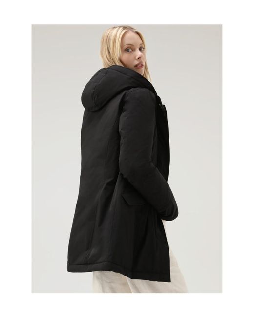Woolrich Black Luxury Arctic Racoon Parka