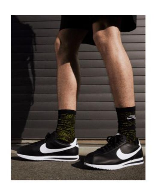 Nike Black Cortez Sneakers for men
