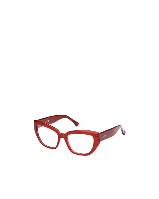 Max Mara Red Cat-Eye Glasses