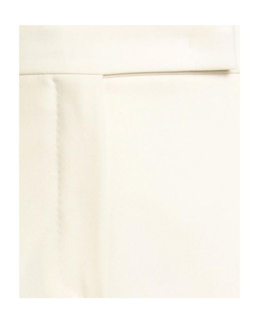 Max Mara White Tailored Dress Pants