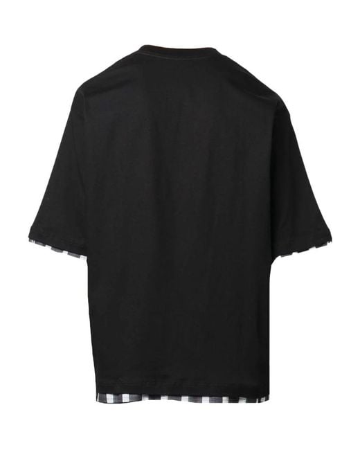 Lanvin Black Item O-Neck Short-Sleeved T-Shirt for men