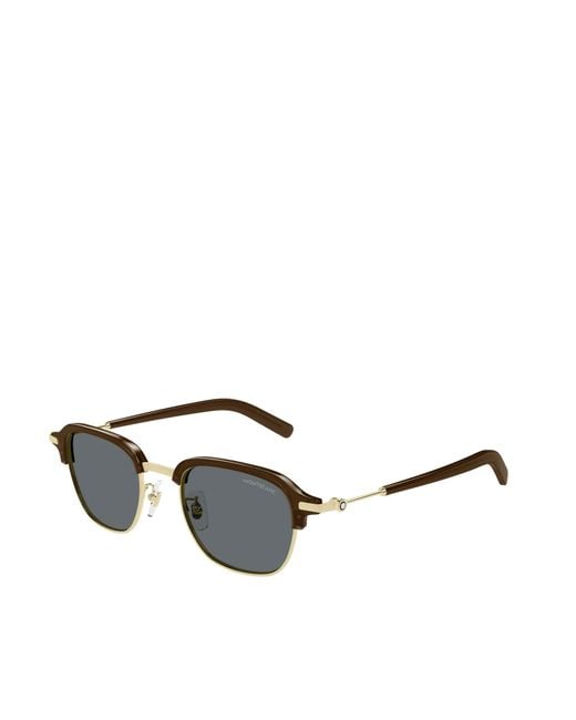 Montblanc Multicolor Eyewear Square Frame Sunglasses for men
