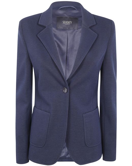 Seventy Black Single-Breasted Blazer
