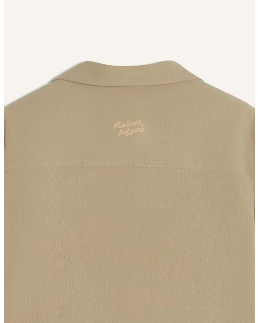 Maison Kitsuné Natural Short Sleeve Shirt for men