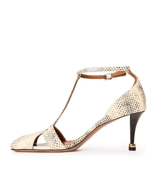 Chloé Metallic Logo Pumps