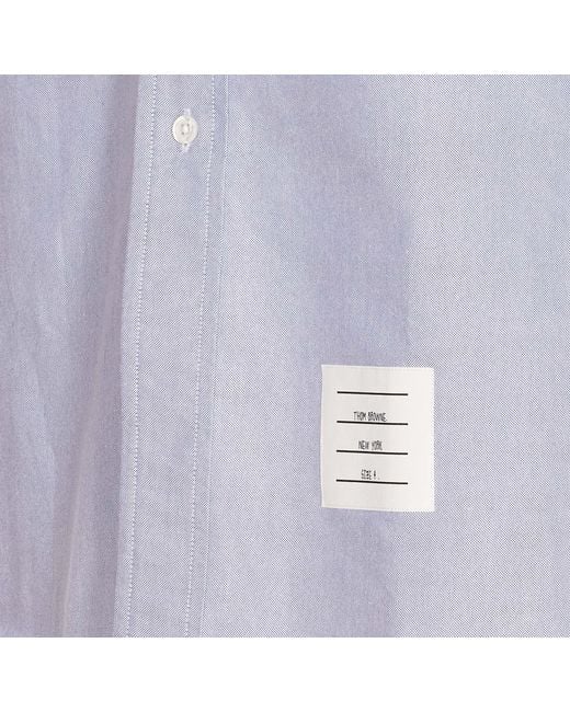 Thom Browne Purple Classic Button-Up Shirt for men
