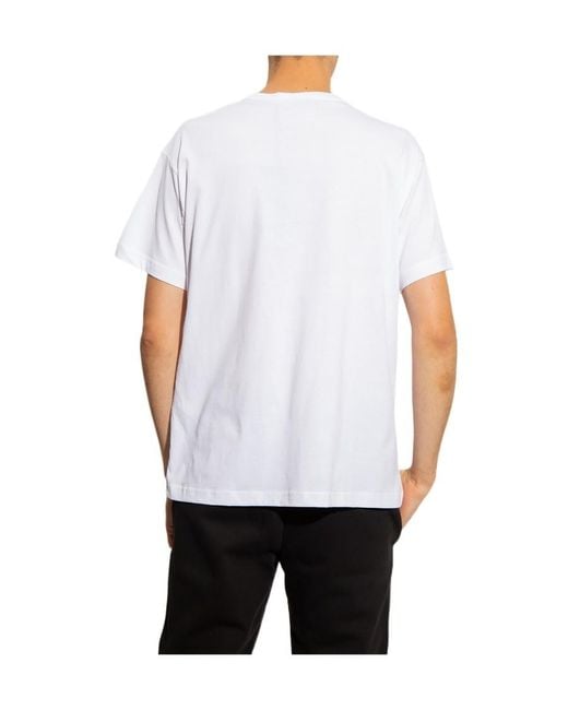 Versace Jeans White Couture Logo Statement T-Shirt for men