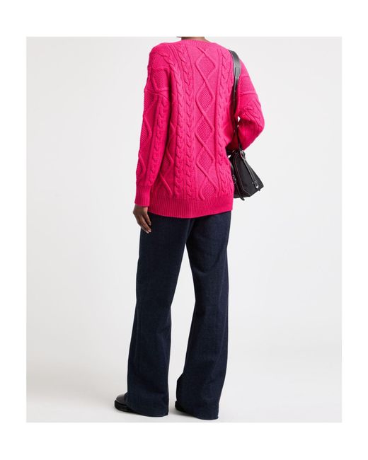 MAX&Co. Pink V-Neck Sweater