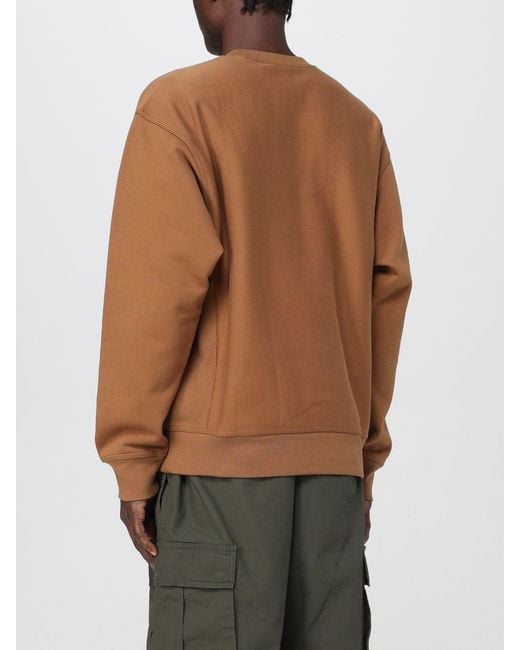 Carhartt Brown American Script Sweatshirt for men