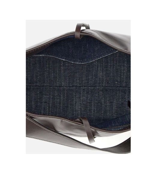 Gianni Chiarini Gray Carla Drawstring Shoulder Bag