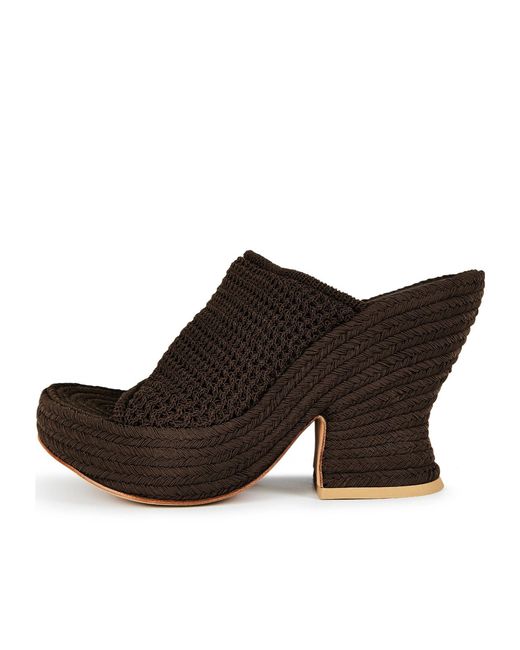 Bottega Veneta Brown Flat Mules