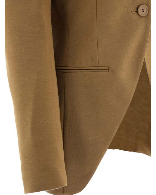 Sportmax Green Lapel Suit Jacket