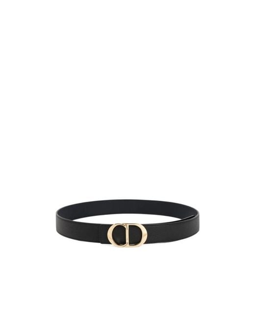 Dior White Homme Logo Plaque Buckle Belt for men