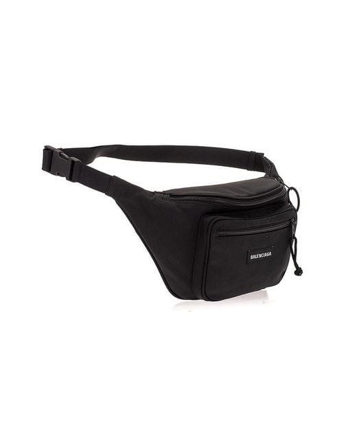 Balenciaga Black Explorer Belt Bag for men