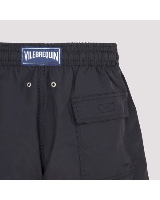Vilebrequin Blue Elasticated-Waist Swim Shorts for men