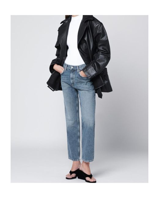 Agolde Blue Valen Frayed Jeans