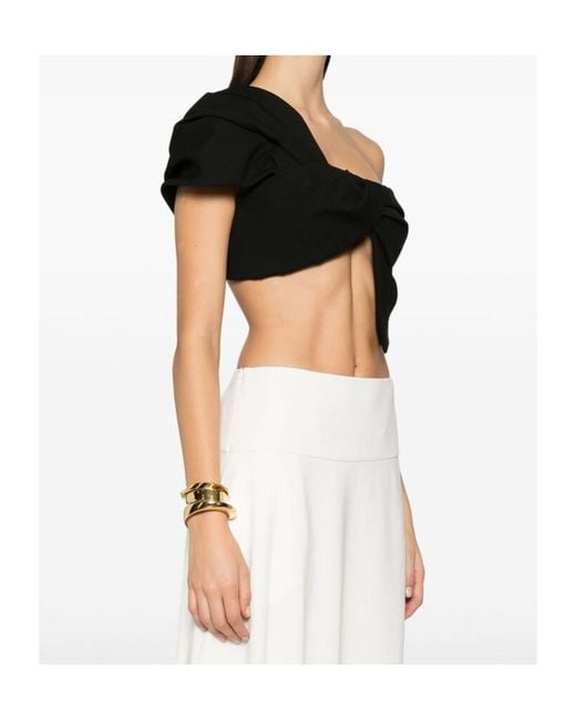 Cult Gaia Black Delia Top