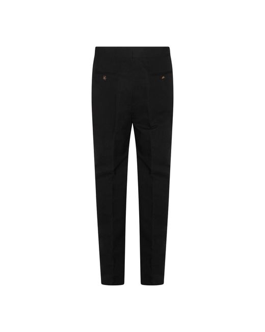 Brunello Cucinelli Black Straight Leg Pants for men