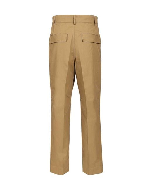 Dries Van Noten Natural Straight Leg Pants for men