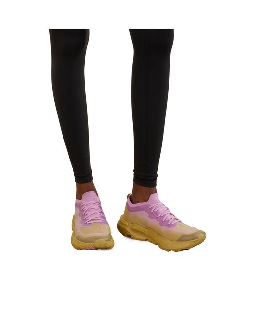 On Shoes Pink Rubber-Trimmed Stretch Recycled-Knit Sneakers