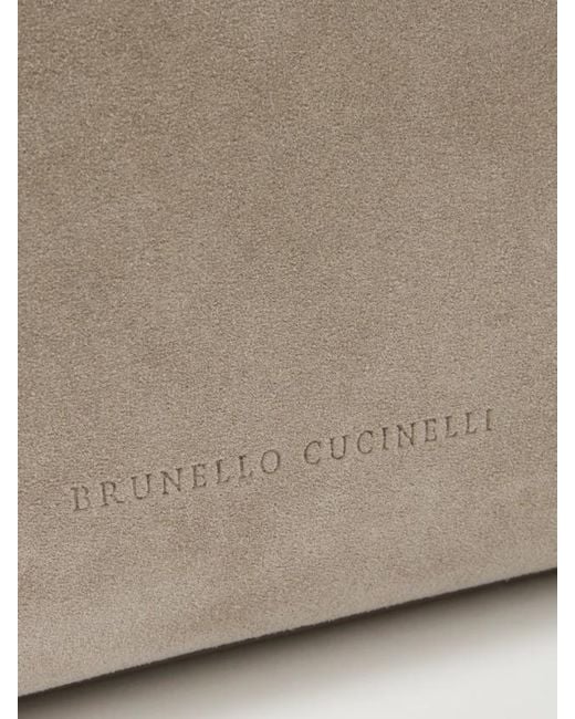 Brunello Cucinelli Natural Essence Precious Strapped Clutch Bag