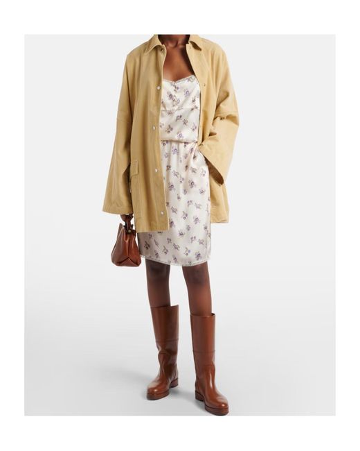 Dorothee Schumacher Natural Floral Silk Satin Camisole
