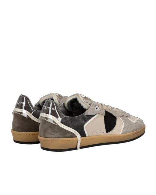 Philippe Model Multicolor Logo Patch Lace-Up Sneakers for men