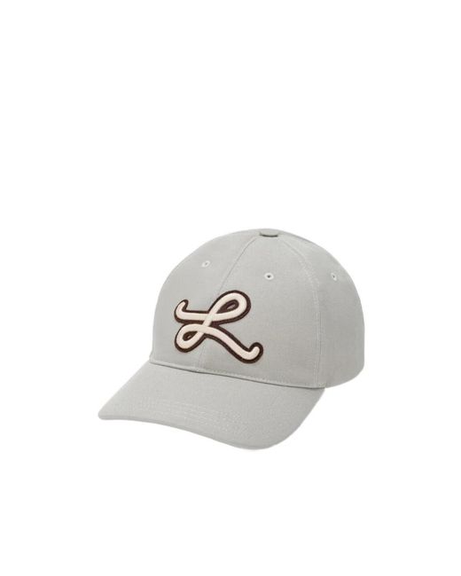 Loewe White Logo-Patch Baseball Cap for men