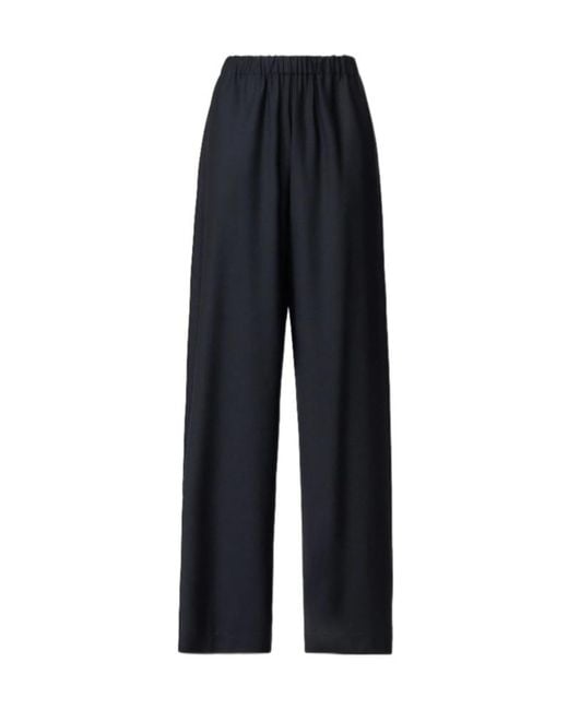 Fabiana Filippi Blue Elasticated-Waistband Wide-Leg Trousers