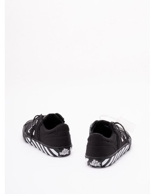 Off-White c/o Virgil Abloh Black Vulc Undercut Low-Top Sneakers for men