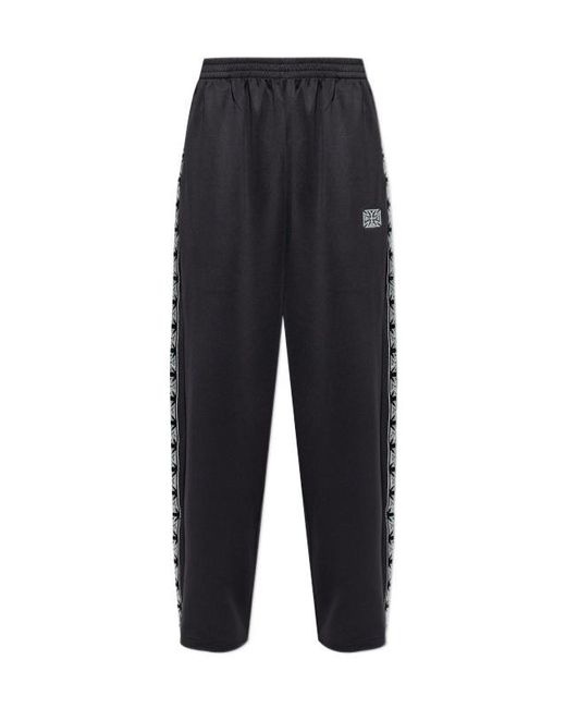Vetements Blue Logo Patch Track Pants for men