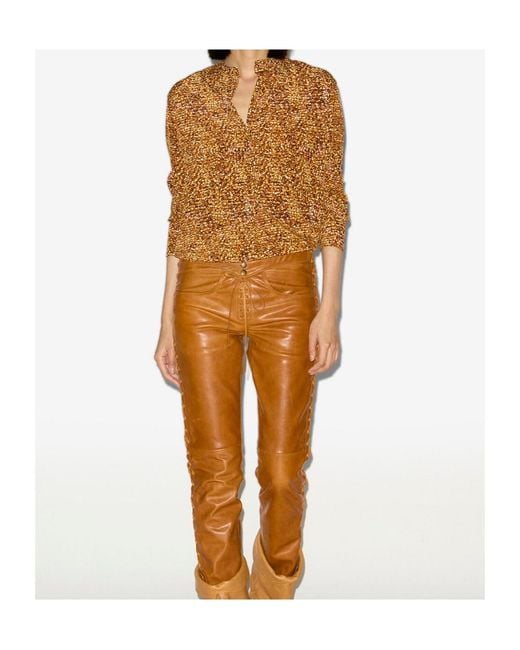 Isabel Marant Brown Sima Blouse