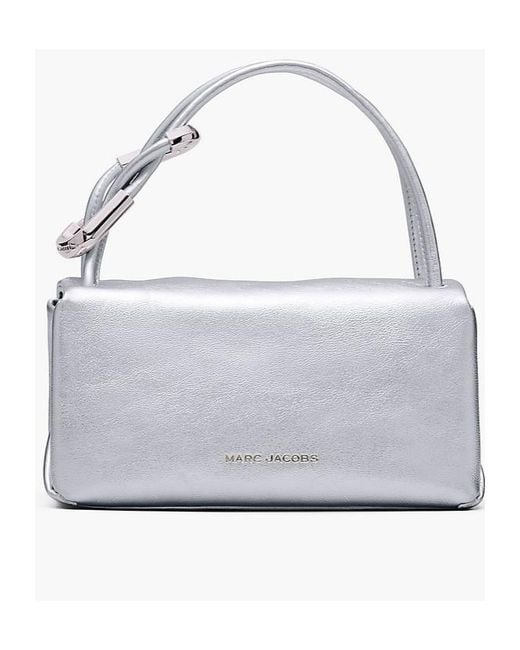 Marc Jacobs Gray The Metallic Mini Dual Bag